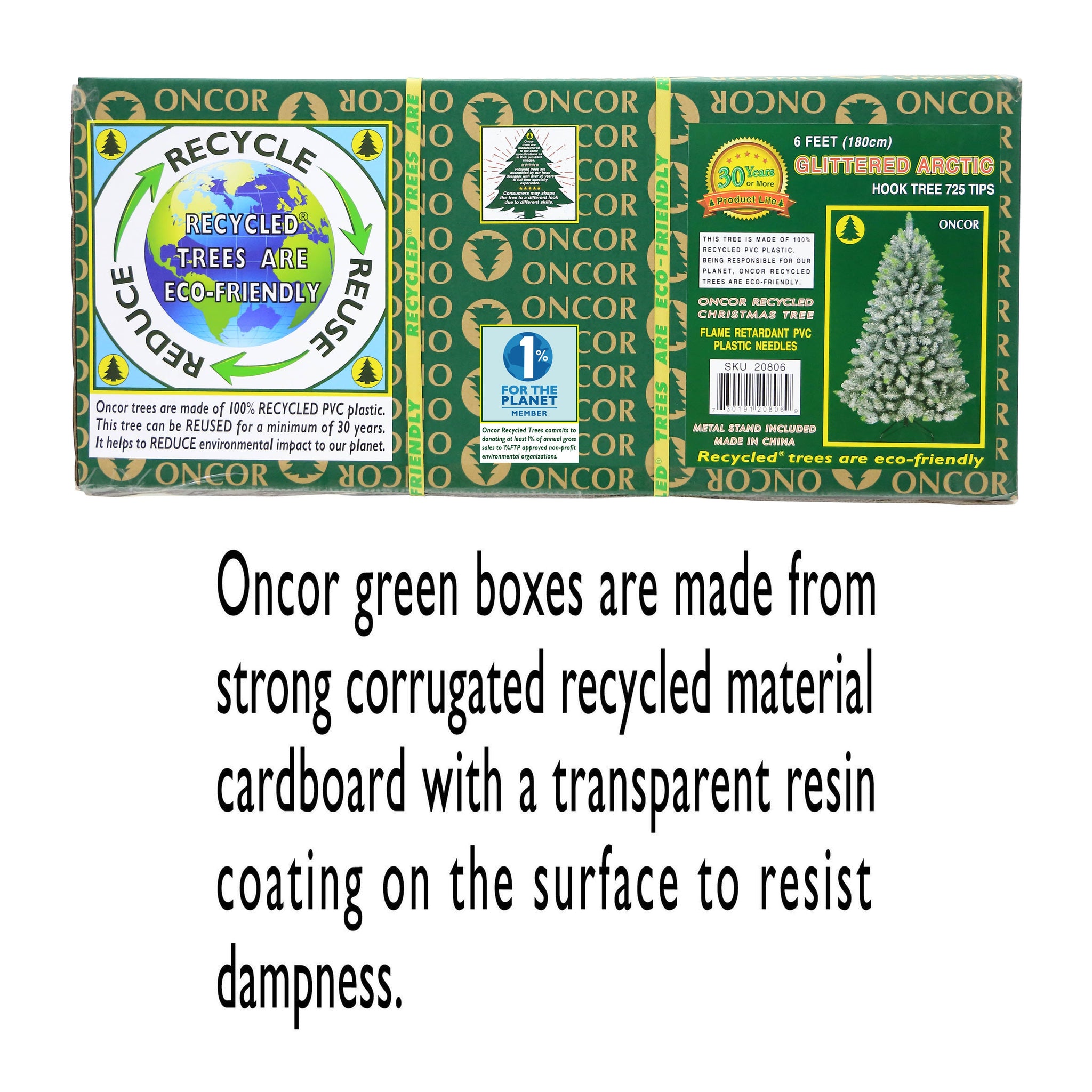 6ft Glittered Arctic – Oncor Trees Canada