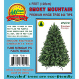 4ft Premium Smoky Mountain